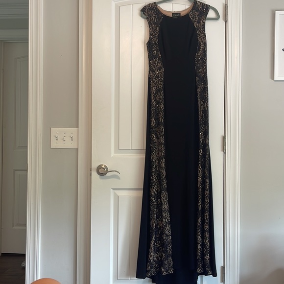 XSCAPE black full length gown - Picture 1 of 7